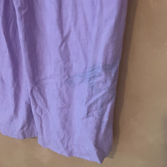 Purple linen pants - Picture 3 of 4